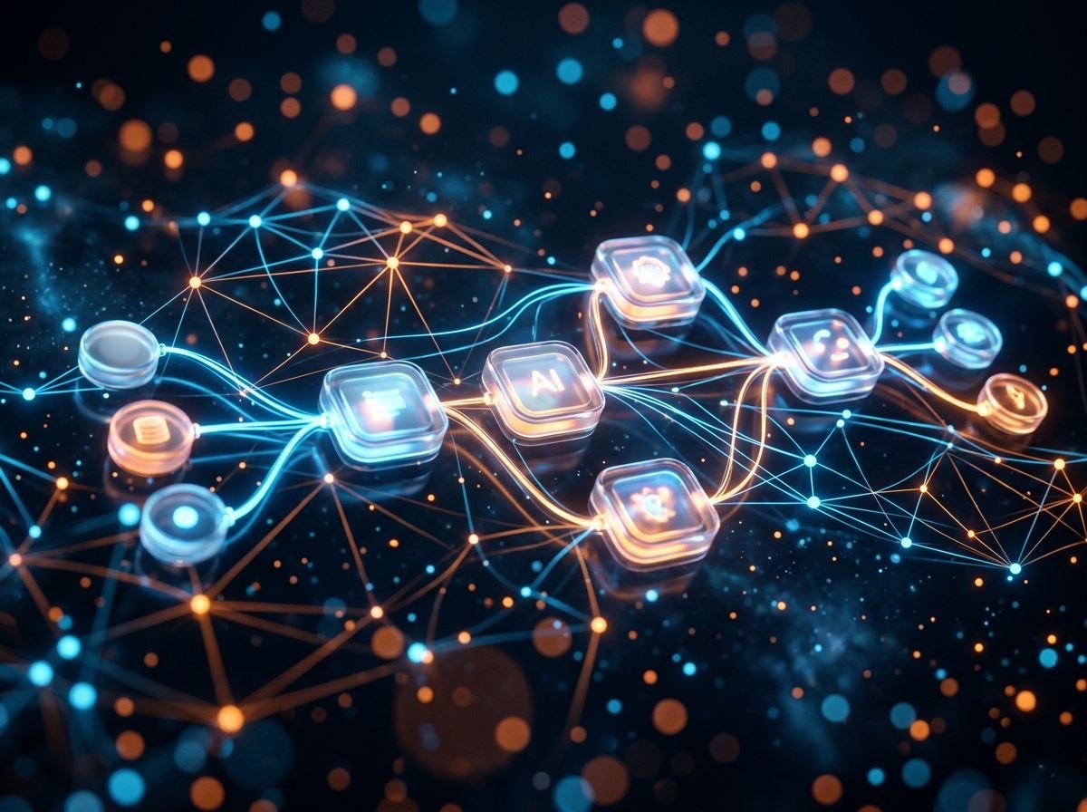 AI automation workflow visual