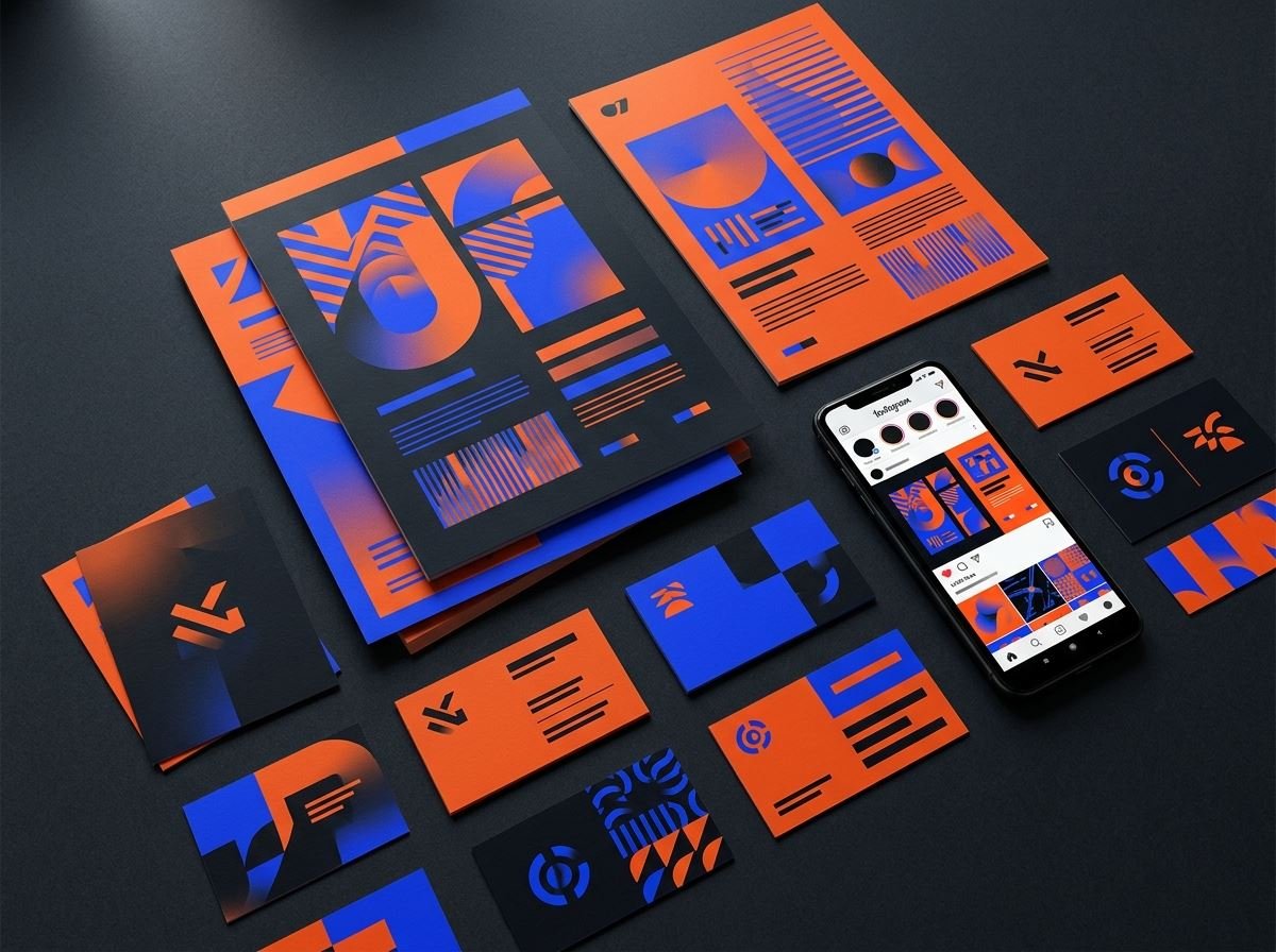 Brand identity and social media graphics